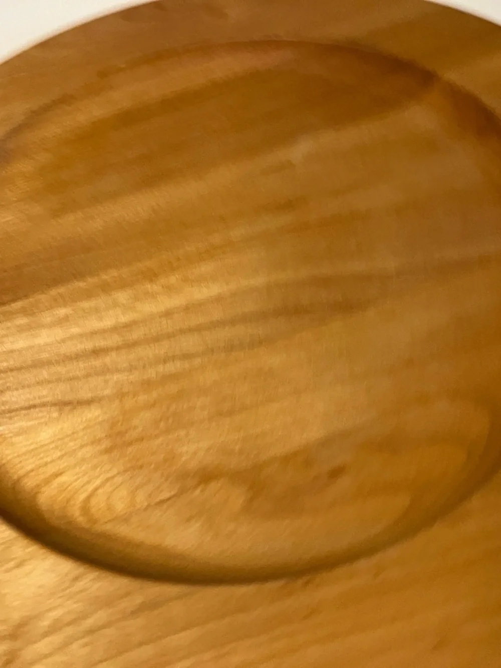 John Mcleod Vermont Bowl Company Wood Plate Charger Handcrafted Maple Birch 9.5”